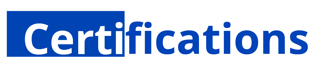 certifications